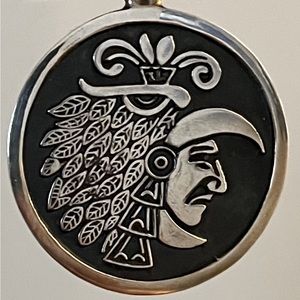 Silver 925 Aztec Eagle Warrior